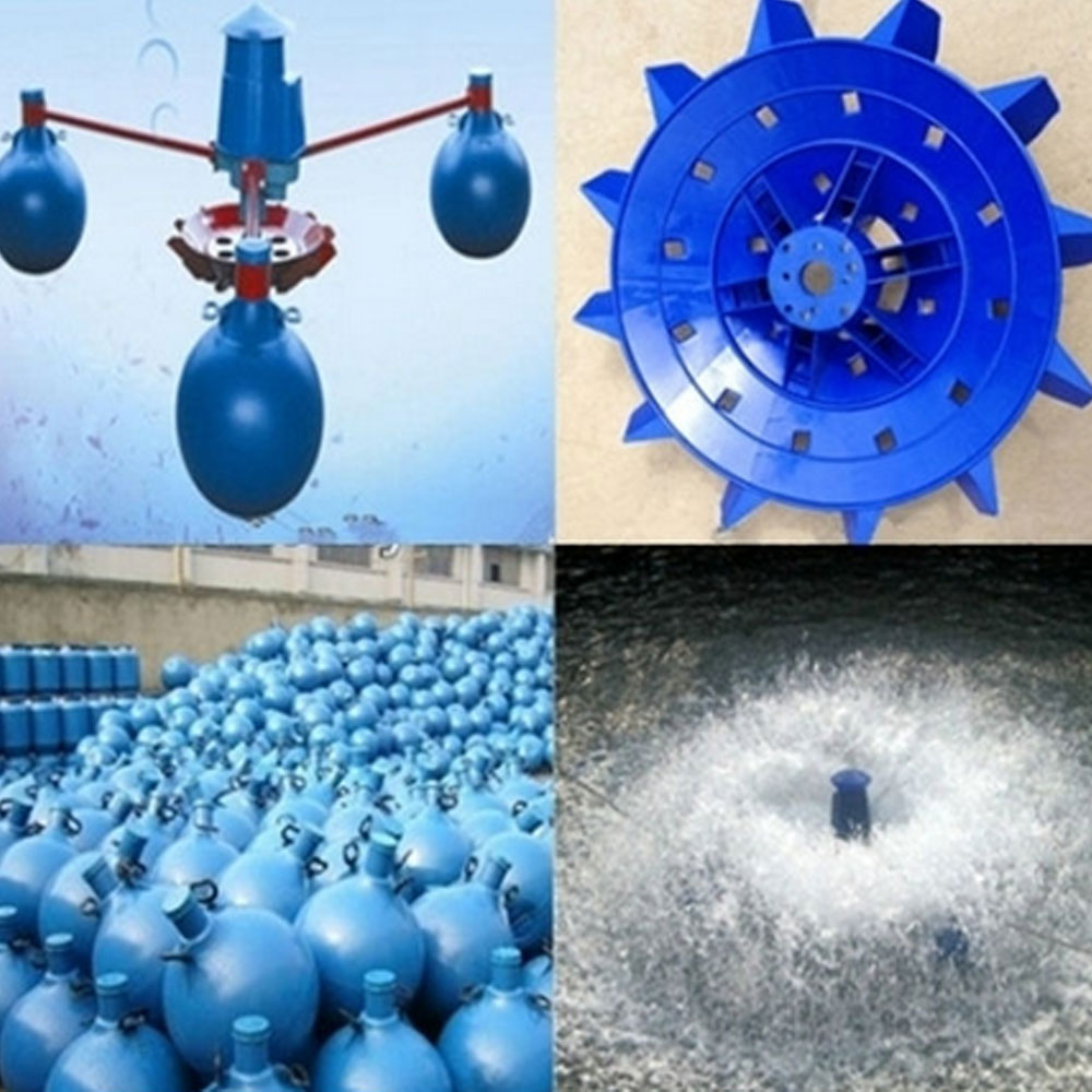 Micro bubble generator paddlewheel aerator